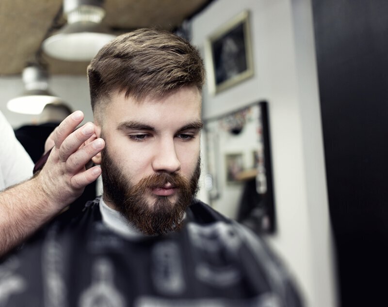 Your barber can help you choose a flattering style.